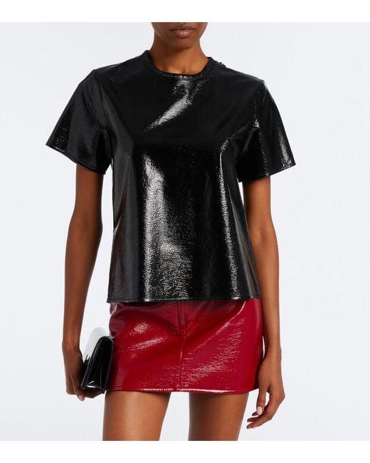Courreges Black Vinyl Top