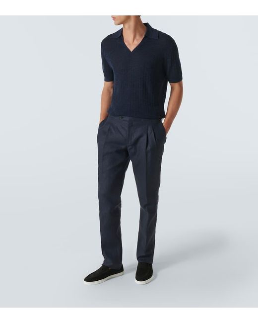 Christian Louboutin Slip-Ons Varsiboat Aus Veloursleder in Black für Herren