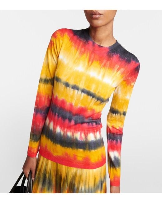 Gabriela Hearst Pink Miller Tie-Dye Cashmere Sweater