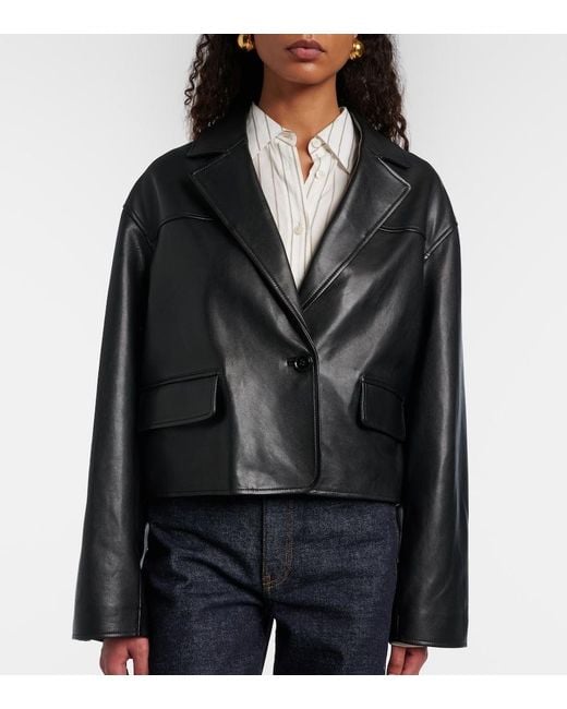 Dorothee Schumacher Black Leather Jacket