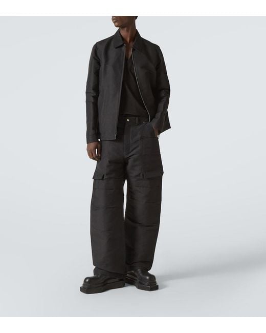 Rick Owens Black Stefan Cargo Pants for men