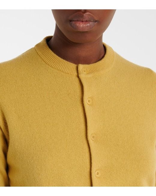 Extreme Cashmere Yellow N°474 Super Little Cashmere Cardigan