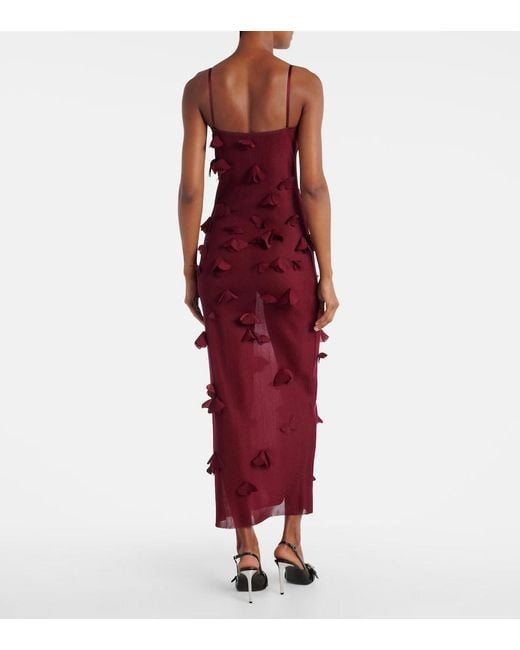 Coperni Butterflies Techno Embroidered Midi Dress