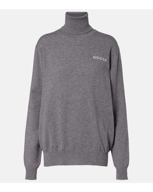 Maglione A Collo Alto di Gucci in Gray