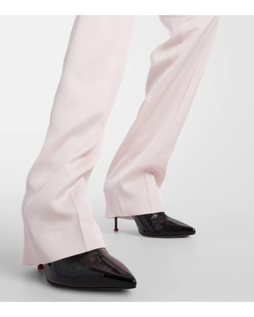 Alexander McQueen Pink High-rise Twill Pants