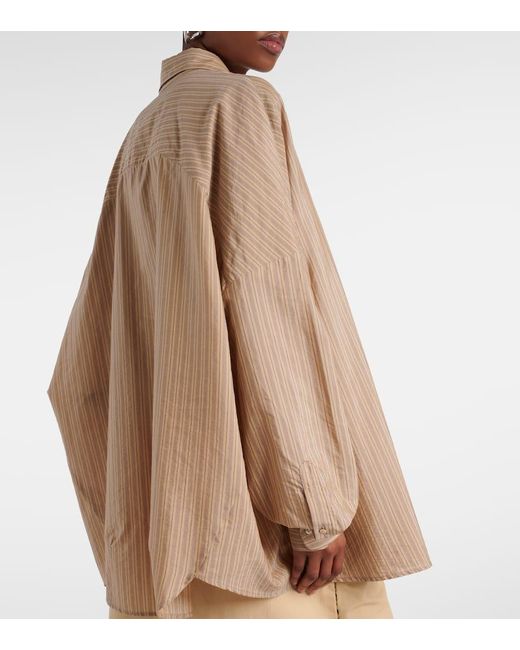 Dries Van Noten Natural Hemd Aus Einem Baumwollgemisch