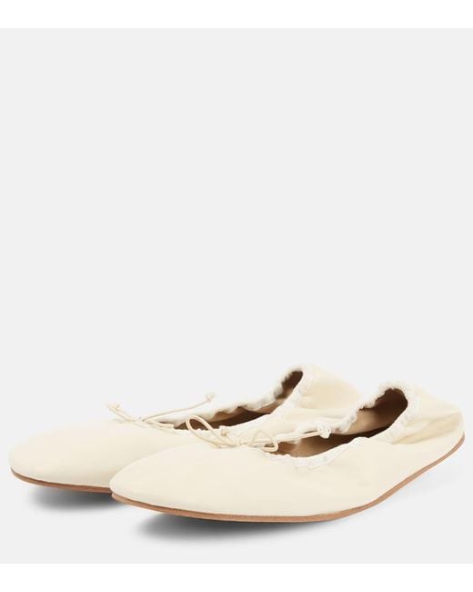 Bailarinas De Piel The Row de color Natural