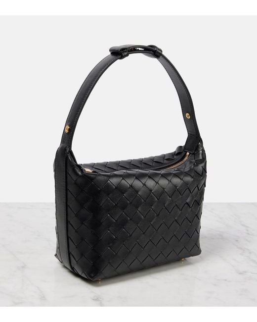 Borsa A Spalla Wallace Mini di Bottega Veneta in Black