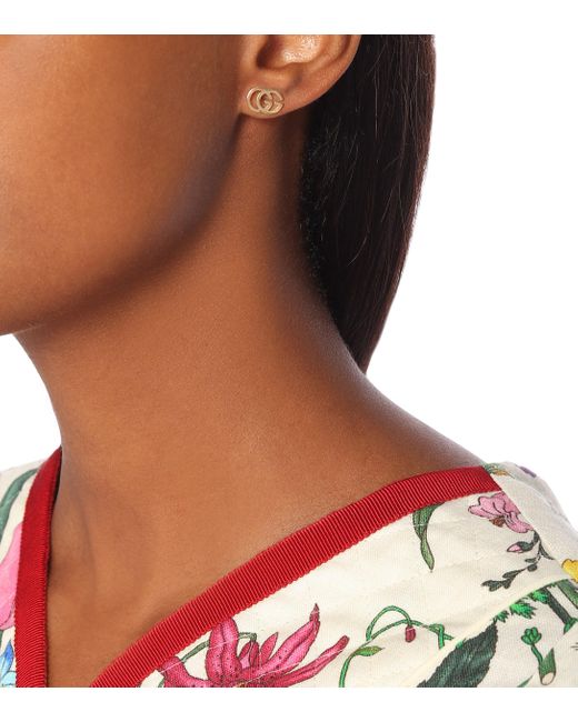 Gg tissue stud earrings sale