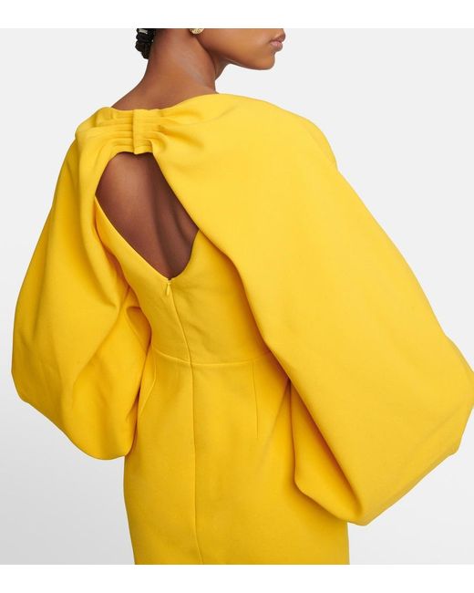 Roksanda Yellow Garance Midi Dress