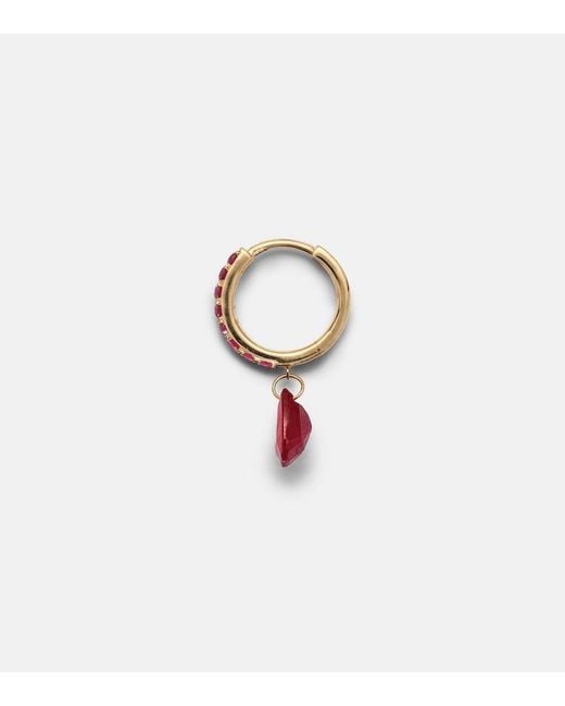 PERSÉE Pink Piercing 18Kt Single Earring With Ruby