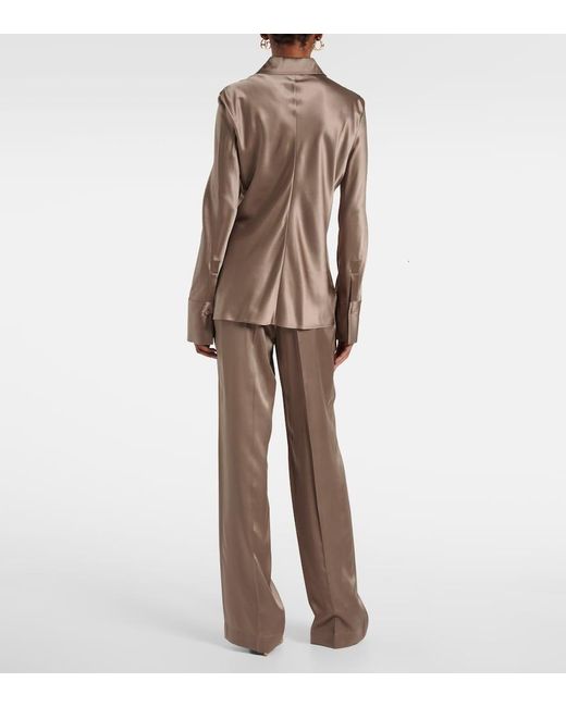 Joseph Brown Brunel Silk Satin Blouse