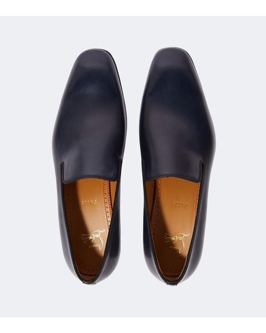 Christian Louboutin Blue Dandelion Leather Loafers for men