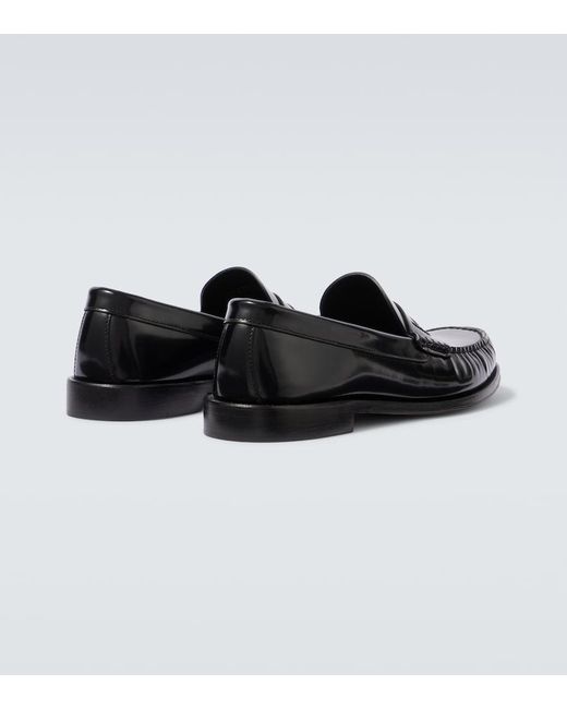 Tom Ford Black Patent Leather Penny Loafers for men
