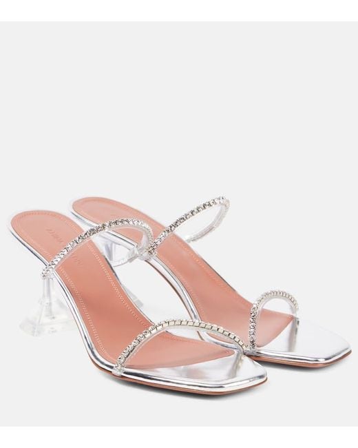 Mules Gilda en PVC a cristaux AMINA MUADDI en coloris Multicolor