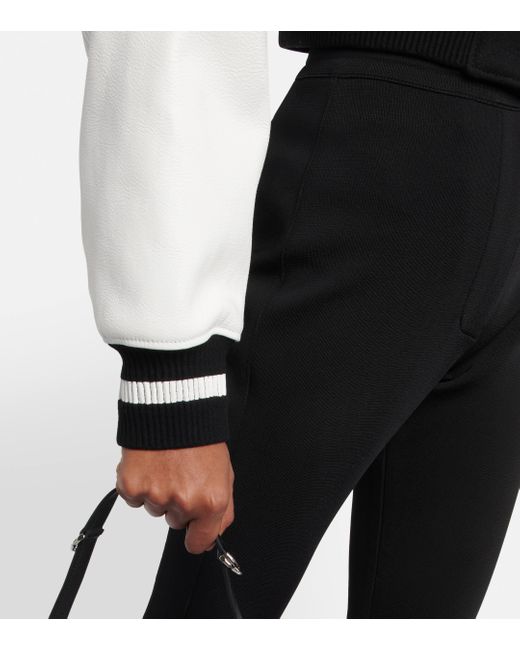 Givenchy Black Logo Cropped Varsity Jacket