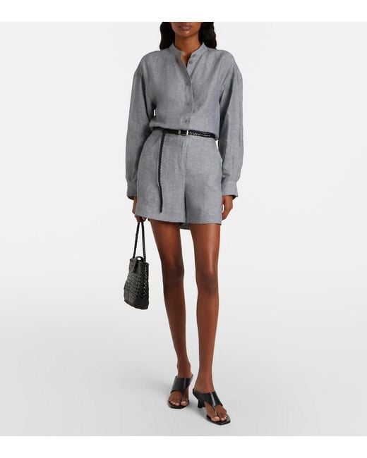 Eres Gray Exact Linen Shirt
