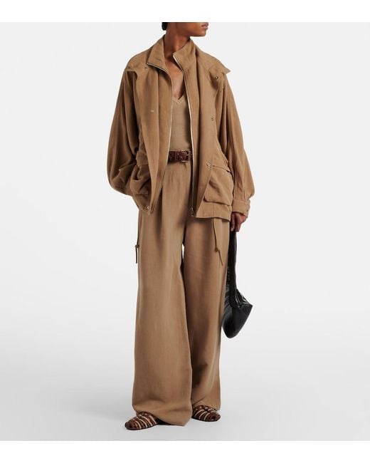 Frankie Shop Natural Breya Oversized Jacket