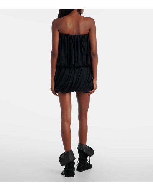 Isabel Marant Black Amalia Gathered Top