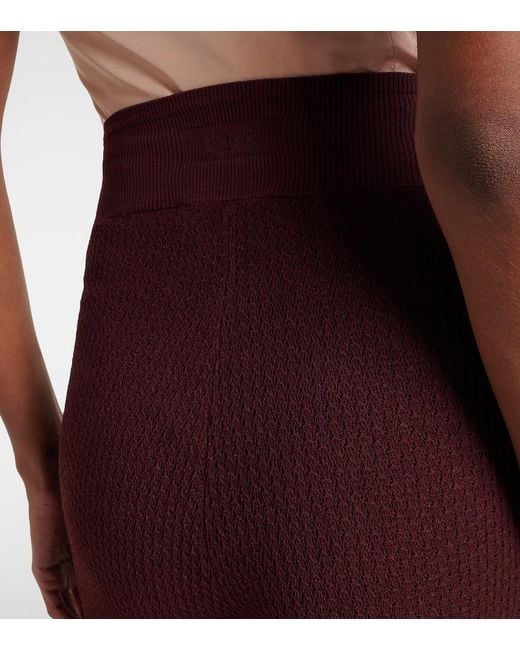 Chloé Red Knitted Capri Pants