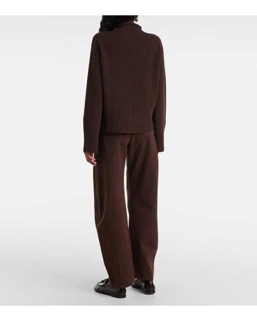 FFORME Brown Julie Wool And Cashmere-blend Sweater