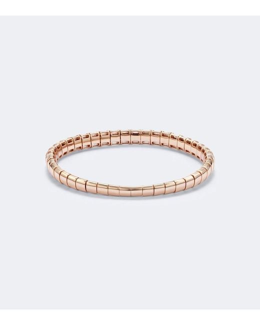 SHAY White Stretch 18Kt Rose Bracelet With Diamonds