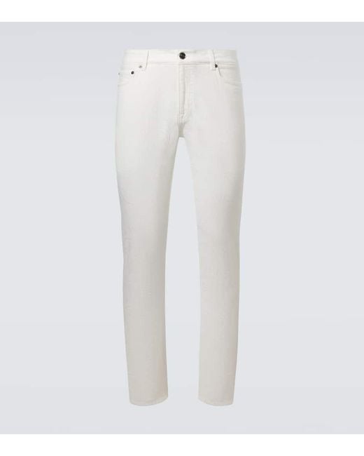Jeans Regular Pegaso A Vita Bassa di Etro in White da Uomo