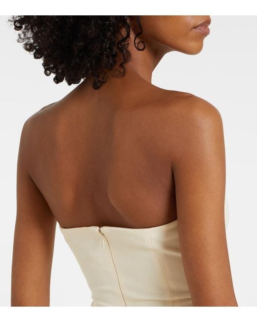 Staud Natural Silvia Strapless Top