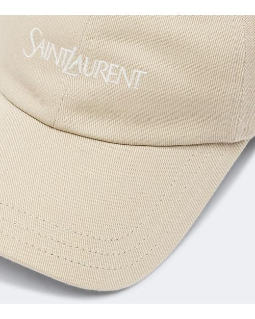 Cappello Da Baseball di Saint Laurent in Natural