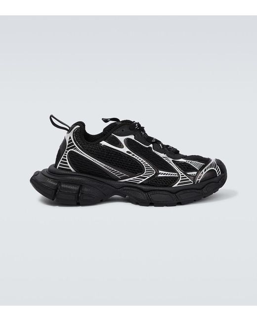 Balenciaga Black '3Xl' Low Top Sneakers With Logo Detail for men
