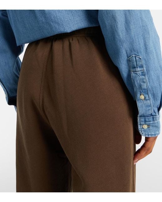 Polo Ralph Lauren Brown Cotton-Blend Jersey Sweatpants