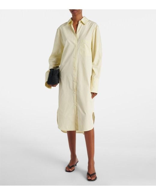 Totême Natural Cotton Poplin Shirt Dress