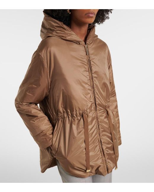 Max Mara Brown The Cube Hooded Jacket