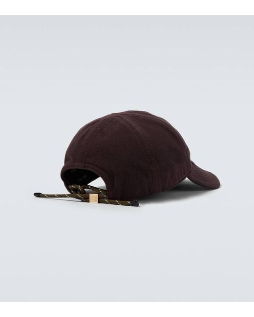 Miu Miu Brown Logo Denim Baseball Cap for men