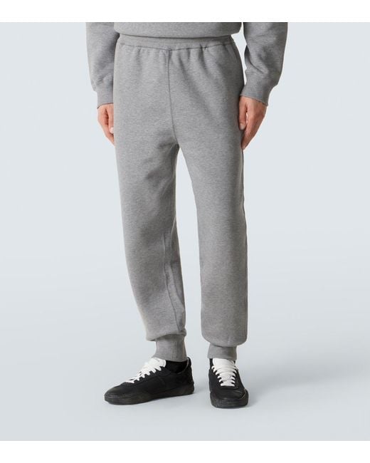 Jil Sander Gray Cotton Jersey Sweatpants for men