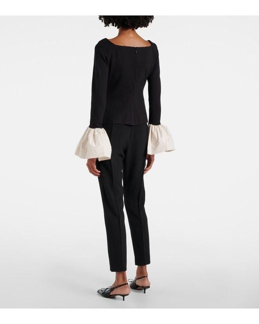 Staud Black Paige Top