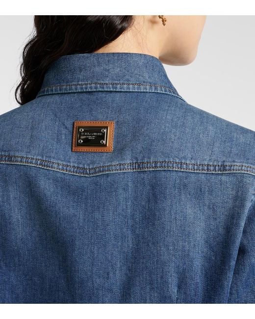 Dolce & Gabbana Blue Denim Shirt