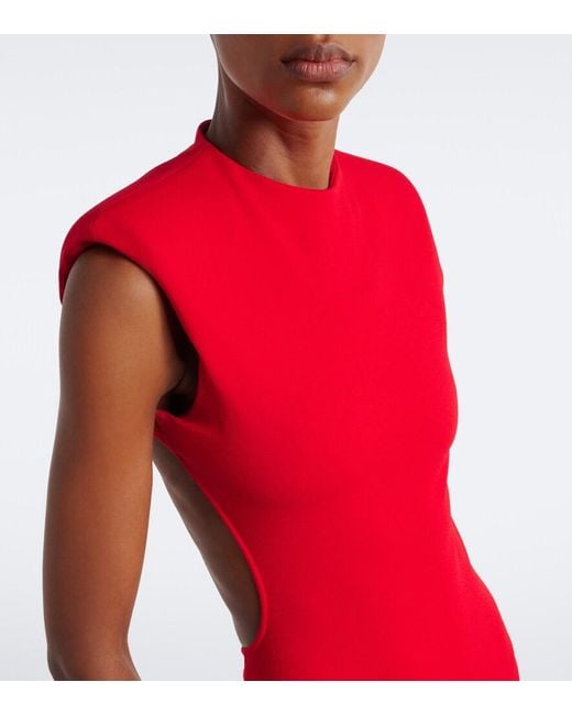 Jacquemus Red Palmier Cocktail Dress