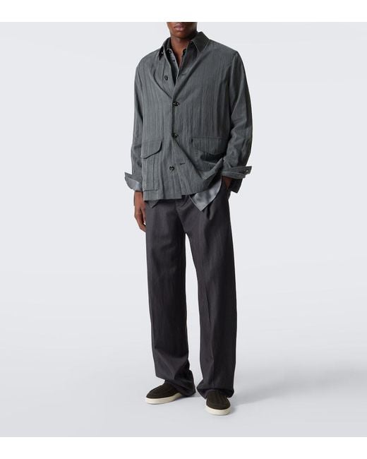 Giorgio Armani Black Asv Jacquard Slip-On Shoes for men