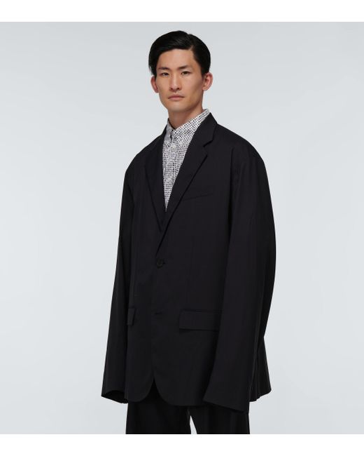 Balenciaga Technical Oversized Blazer in Black for Men | Lyst Australia