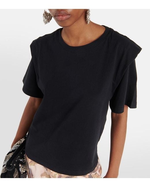 Isabel Marant Black Zelitos Cotton Top