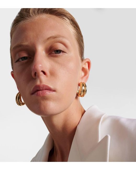 Orecchini A Cerchio Chavez Bagnati di Jennifer Fisher in Metallic