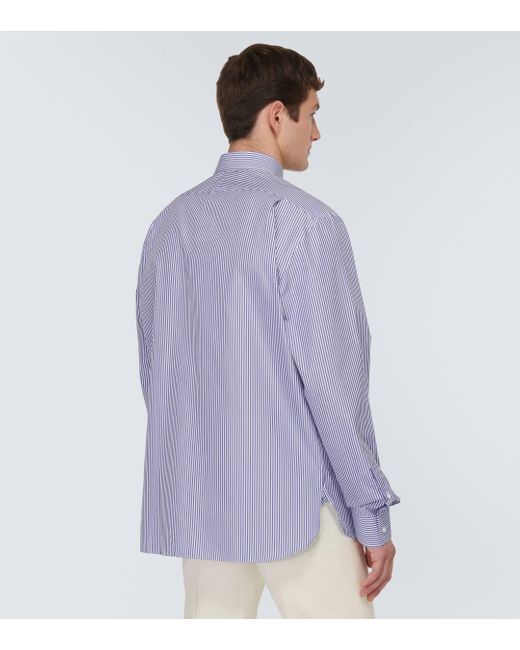 Chemise Aston rayee en coton Ralph Lauren Purple Label pour homme en coloris Blue