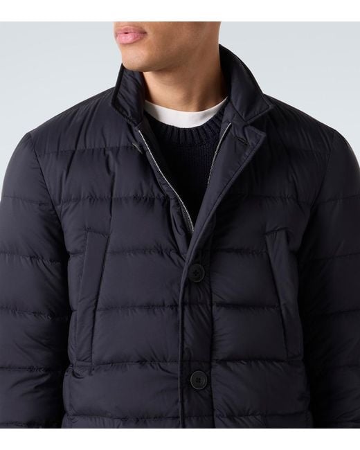 Herno Blue Il Cappotto Down Coat for men