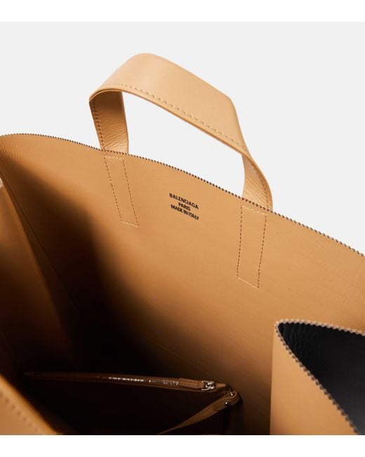 Balenciaga Natural Erewhon Leather Tote Bag