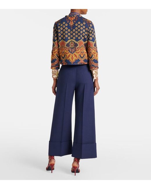 Valentino Blue Voyage Imaginaire Cotton Jacket