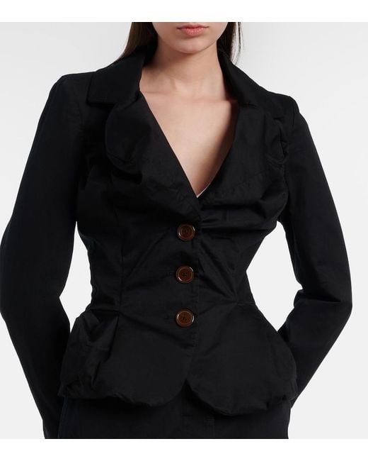 Vivienne Westwood Black Cotton-Blend Blazer