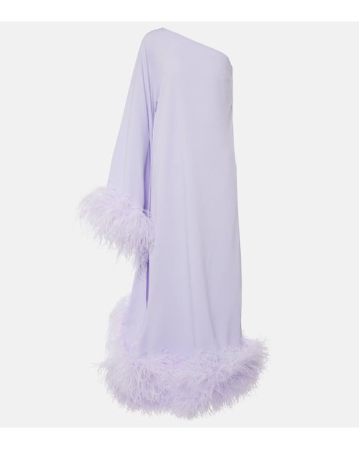 Robe longue Balear asymetrique en crepe ‎Taller Marmo en coloris Purple