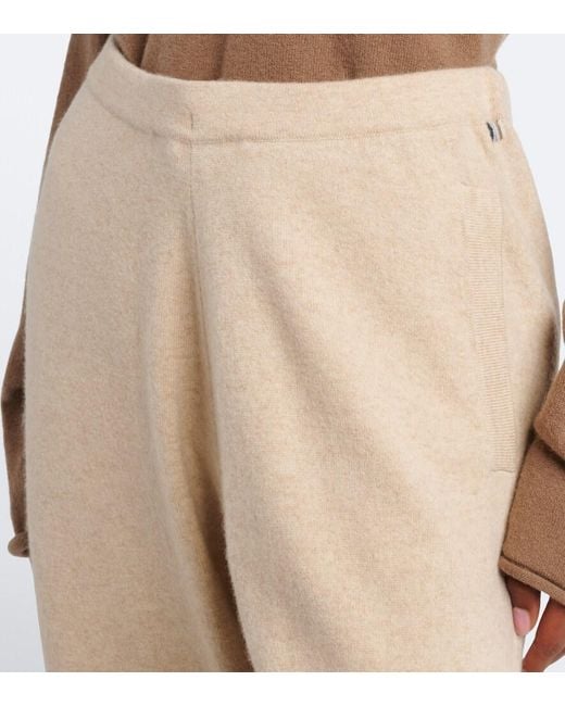 Extreme Cashmere Natural N°479 Runaway Cashmere-Blend Straight Pants