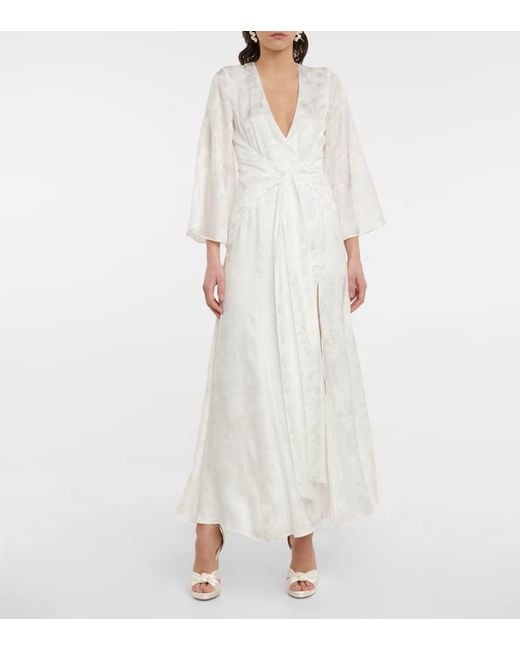 Sandalias Rosie 120 De Saten Jimmy Choo de color White